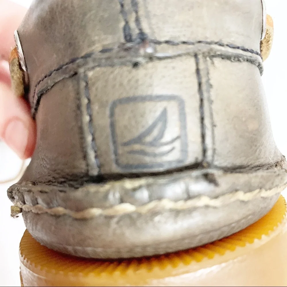 Sperry Classic Topsider Leather 2-Eye Lace Up Leather Laces Boat Shoes Brown 🟫